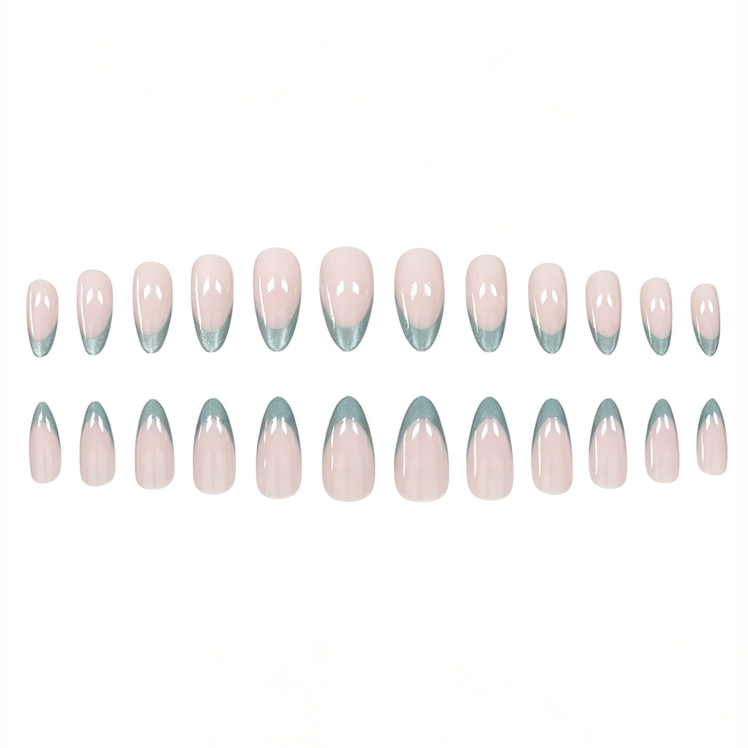Gradient Glitter French Tip Nail Enhancements Stornfield