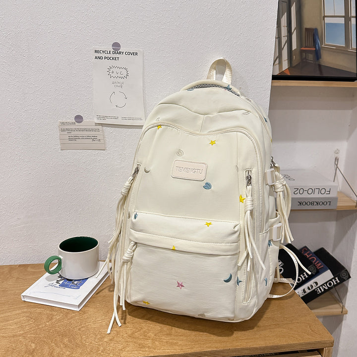 Stylish Embroidered Daily Backpack Stornfield
