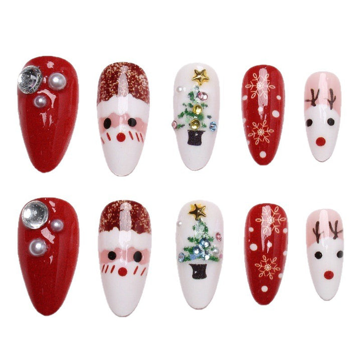Creative artificial nails with Christmas motif Stornfield