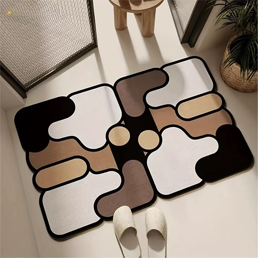 Modern Abstract Floor Mat Stornfield