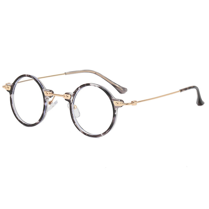 Ladies round glasses with delicate metal frame Stornfield