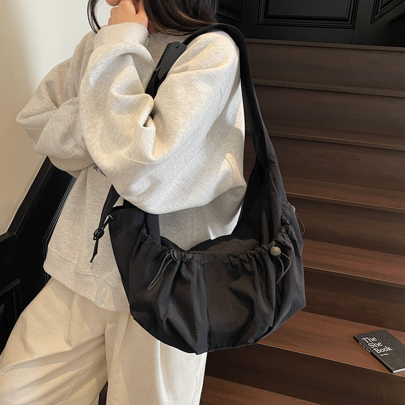 Casual Drawstring Hobo Shoulder Bag
