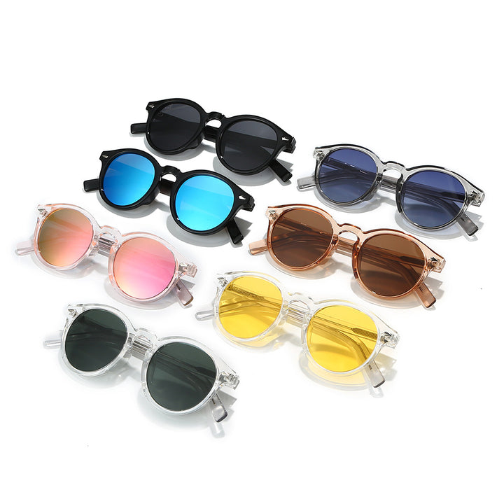 Women's fashionable sunglasses with transparent frame and yellow lenses Stornfield