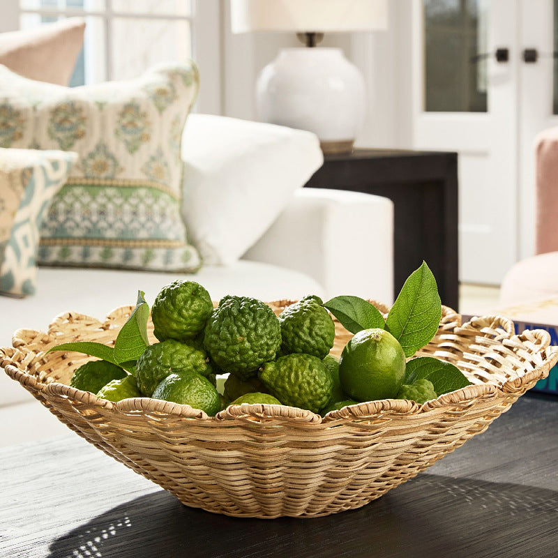 Decorative fruit basket with artistic weaving Stornfield