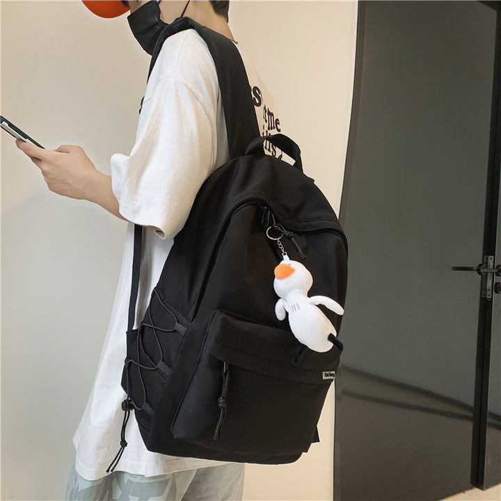 Versatile Casual Backpack with Plush Charm Stornfield