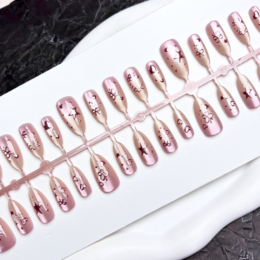Decorative Nail Art Press-On Nails