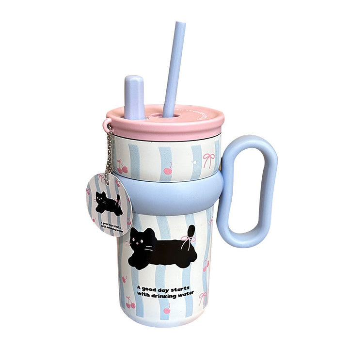 Women’s children’s drinking cup with integrated straw and playful design Stornfield