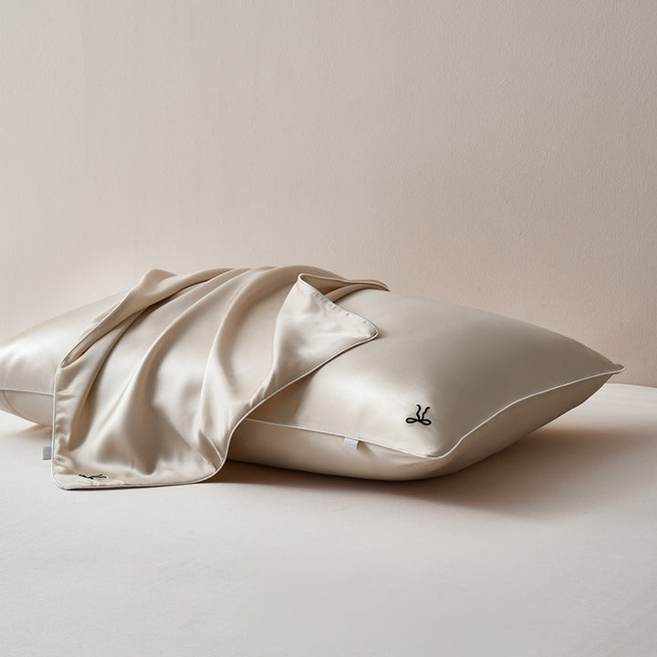 Silky Satin Pillowcase Pair for Hair & Skin Care with Hidden Closure
