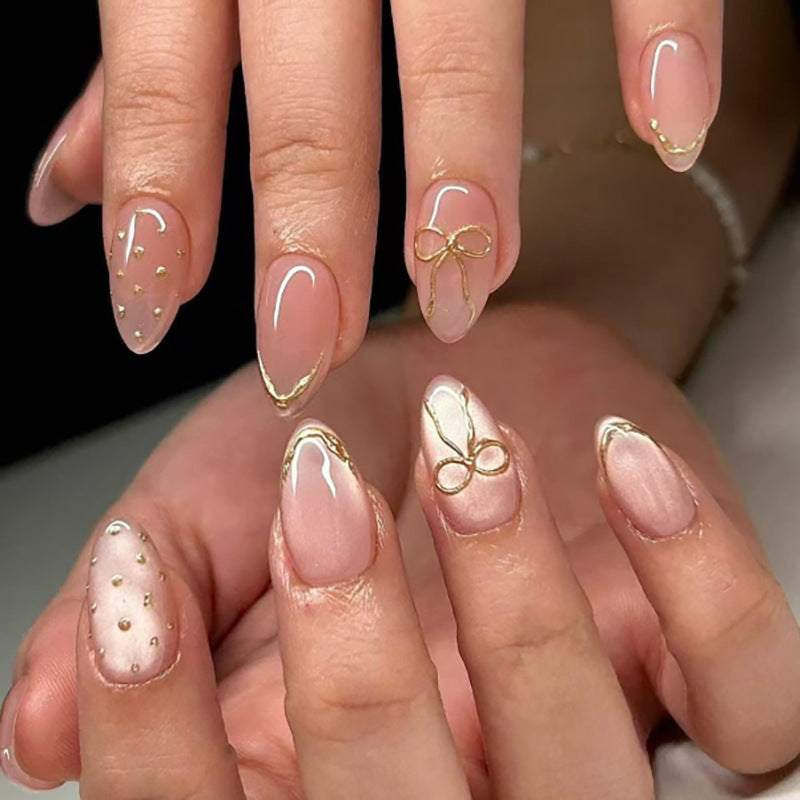 Artful acrylic nails with elegant floral accents Stornfield
