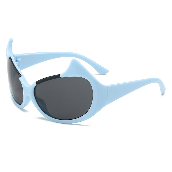 Women's extravagant fashionable sunglasses with striking curved frames Stornfield