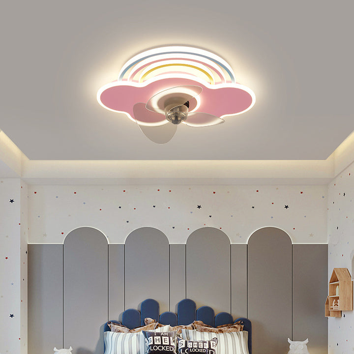 Rainbow Cloud Ceiling Fan Light