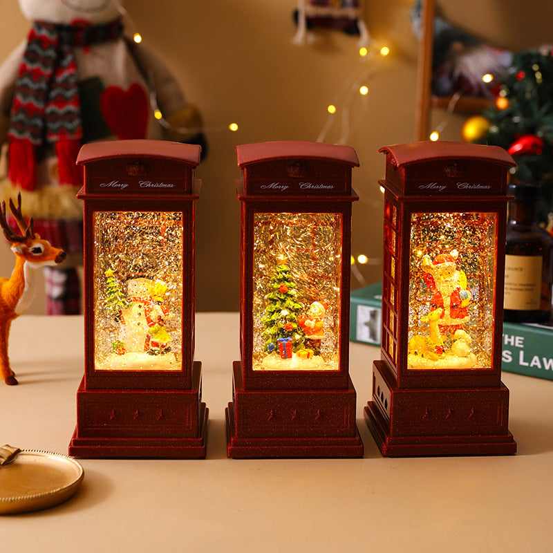 Nostalgic Christmas lantern with snowman motif Stornfield