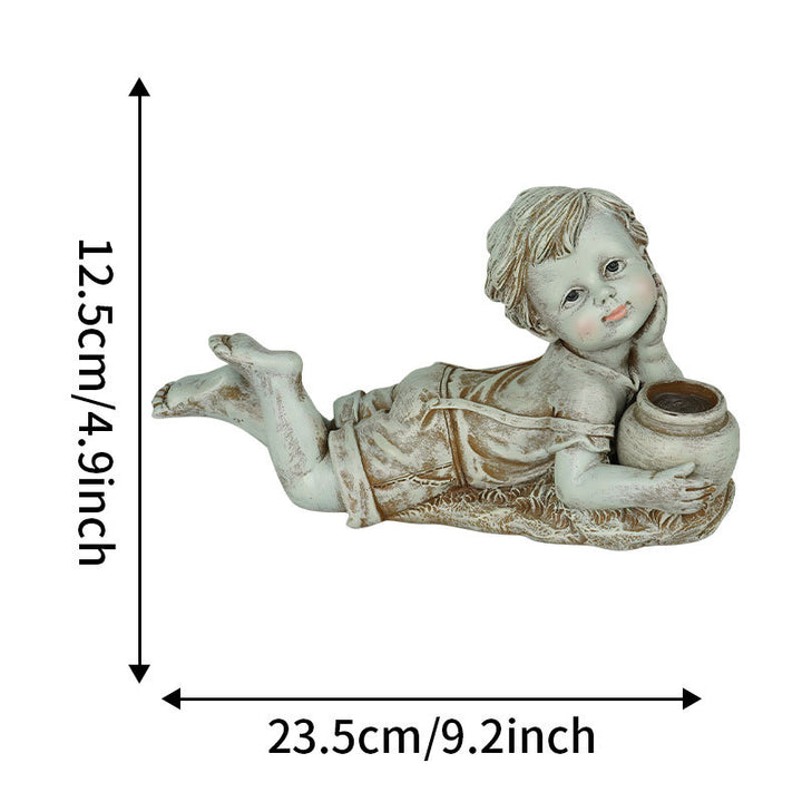 Decorative Angel Figurine Candle Holder