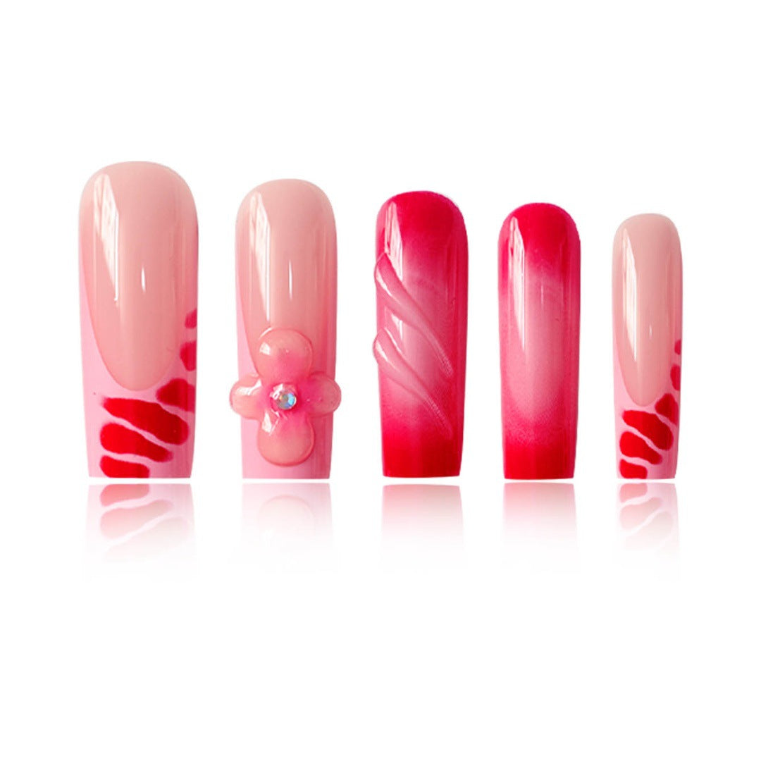 Glamorous Floral Press-On Nails Set Stornfield