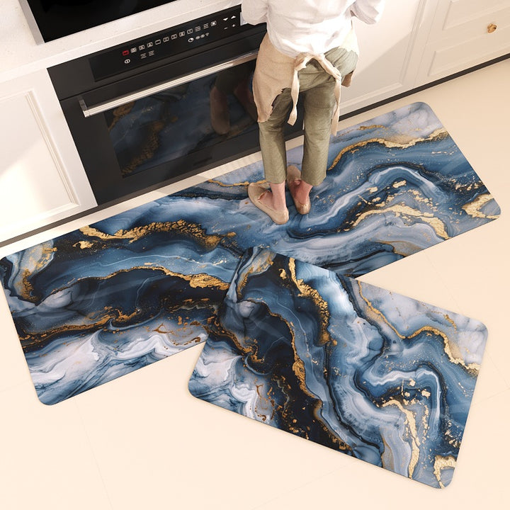 Luxurious Marble Design Kitchen Comfort Mat