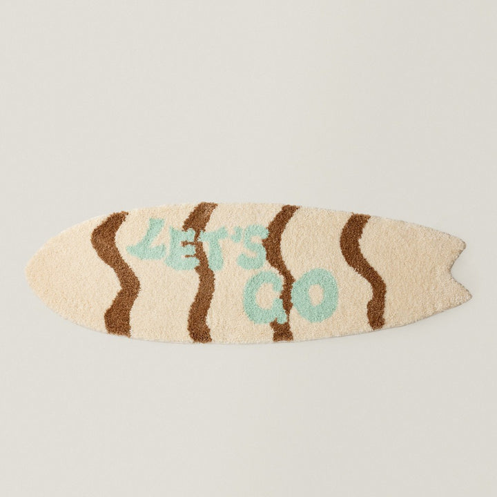 Surfboard-Shaped Decorative Bath Mat Stornfield