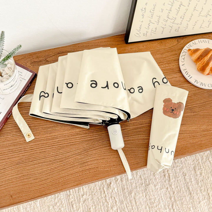 Women's foldable umbrella with cute bear motif Stornfield