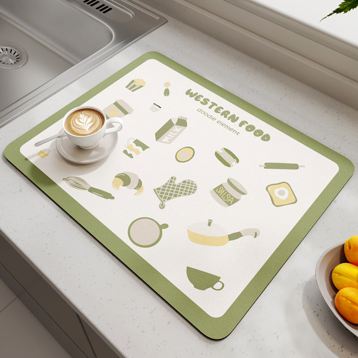 Geometric Patterned Kitchen Mat Stornfield