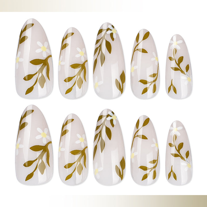 Floral Art Press-On Nail Set