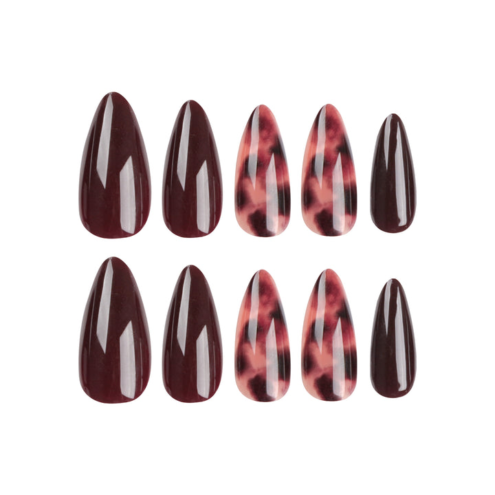 Elegant Stiletto Nails with Animal Design Stornfield