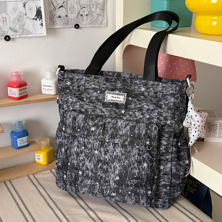 Star-Patterned Casual Tote Bag Stornfield