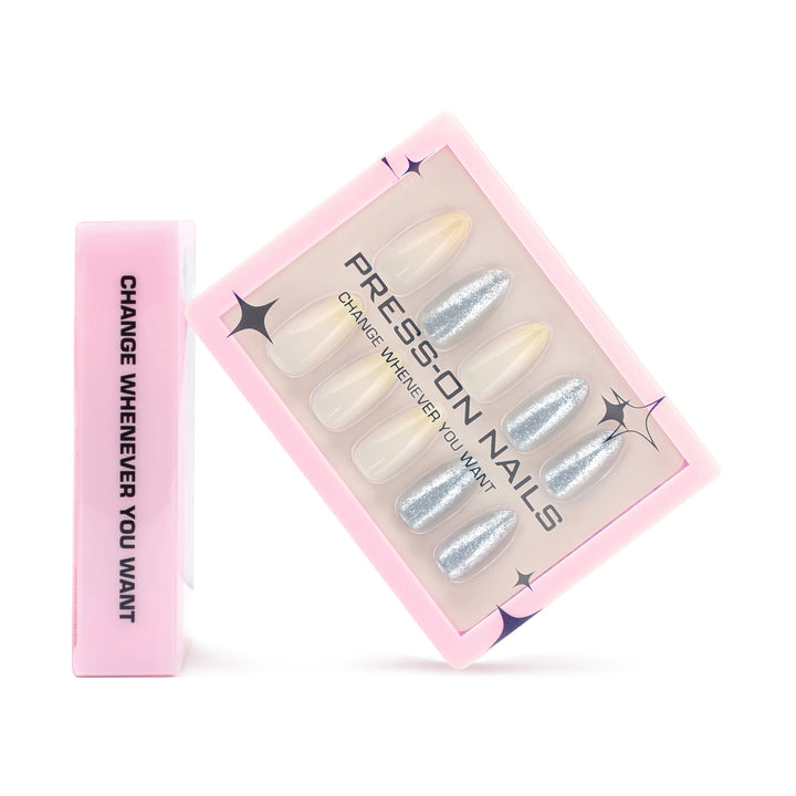 Artificial press-on nails with high-quality glitter accents Stornfield