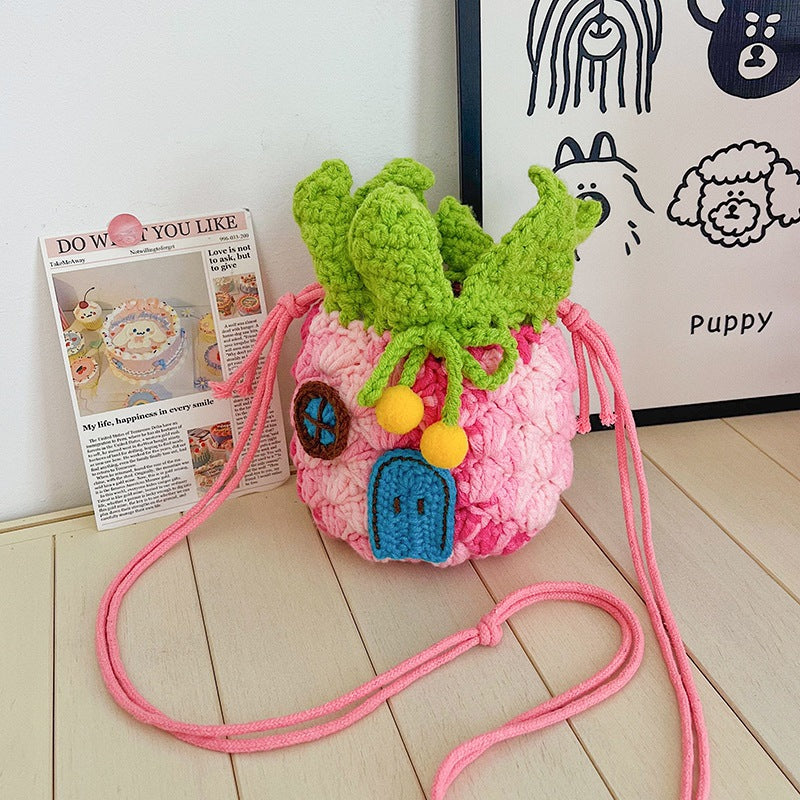 Cute Pineapple Crochet Mini Bag