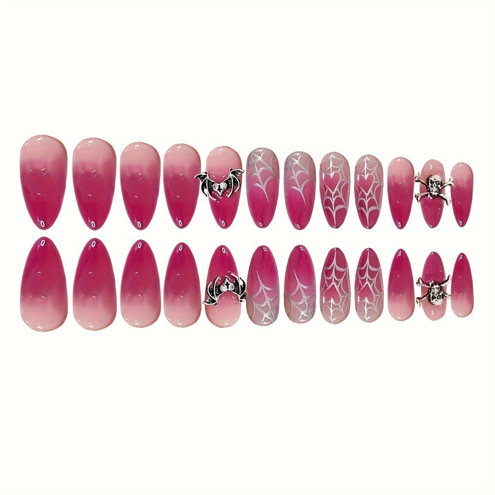 Halloween-Inspired Gothic Press-On Nail Set Stornfield