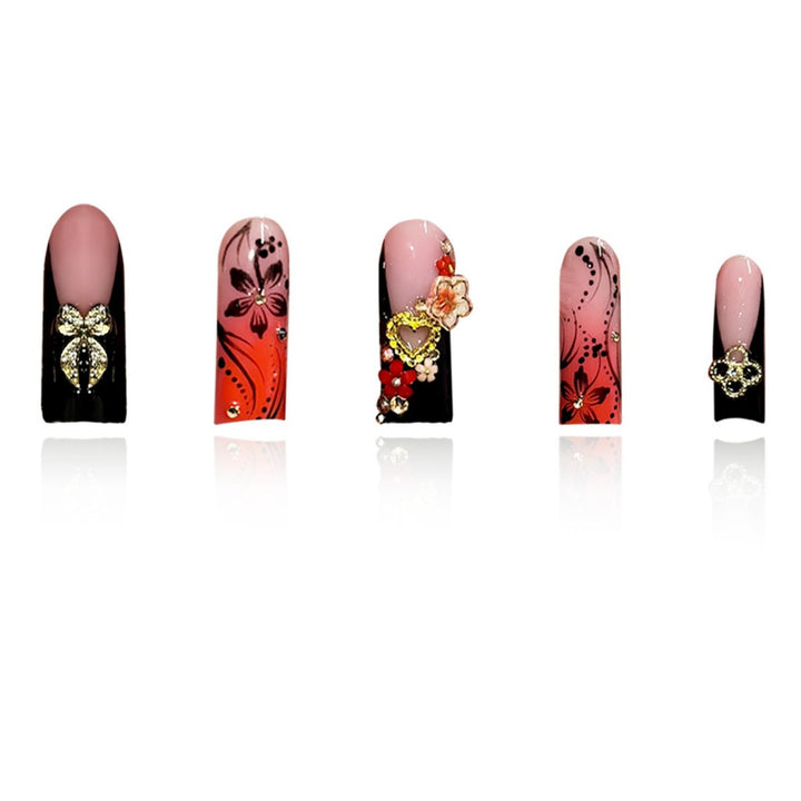 Artistic Long Stiletto Press-On Nails Stornfield