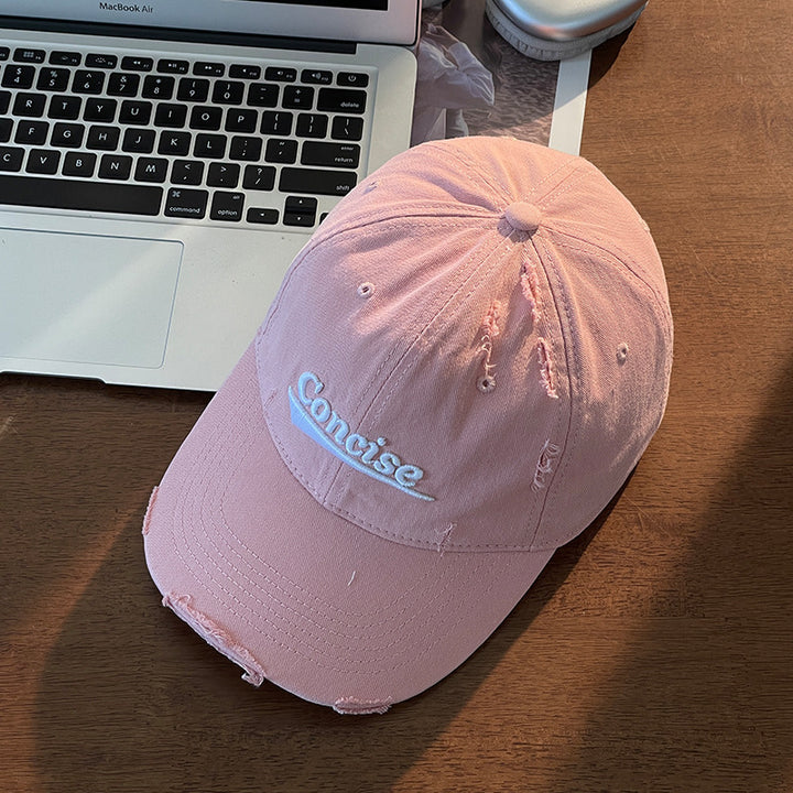 Women's Distressed Casual Cotton Cap Stornfield