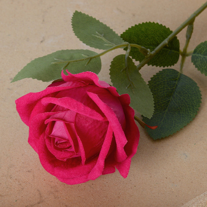 Realistic Silk Rose Decoration