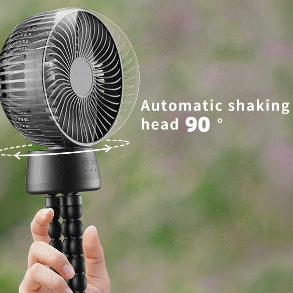 Unisex nan portable rechargeable desk fan with flexible tripod legs and quiet brushless motor Stornfield