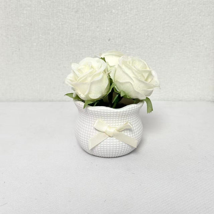 Decorative Faux Rose Plant Arrangement for Home Decor