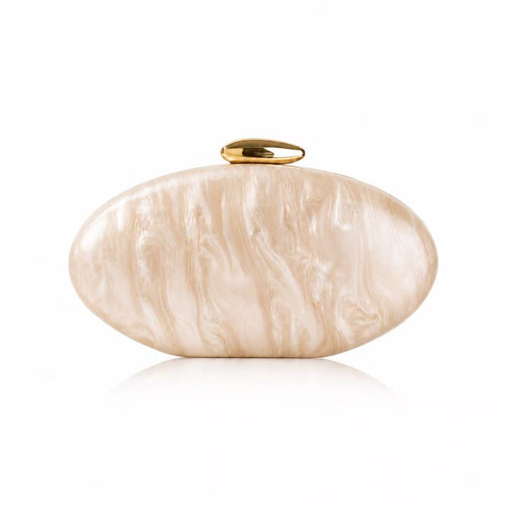Marbled Acrylic Evening Clutch