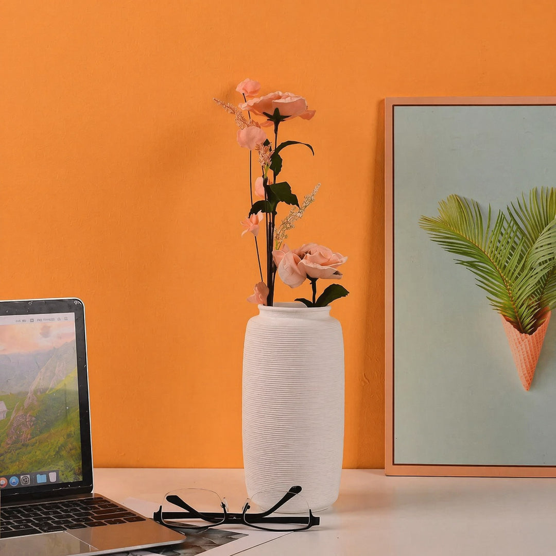 Textured Decorative Ceramic Vase
