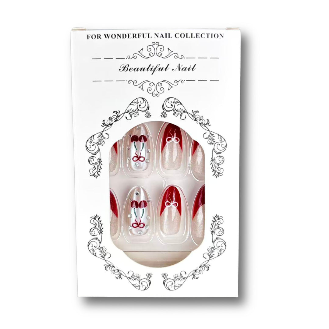 Elegant Decorative Press-On Nail Set