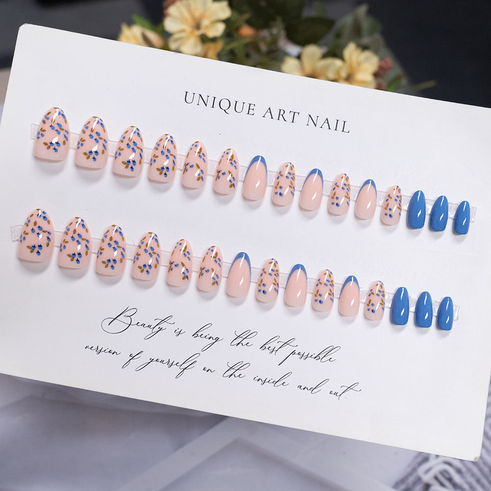 Artistic Floral-Decorative Press-On Nails