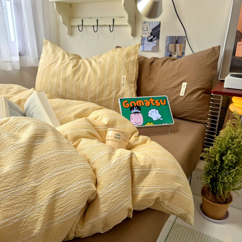 Striped Cozy Duvet Cover Set