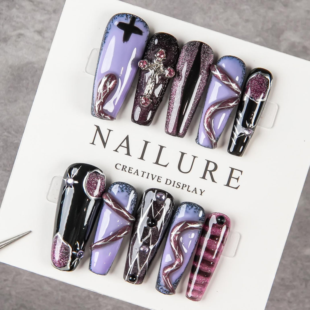 Artistic Gothic Press-On Nails