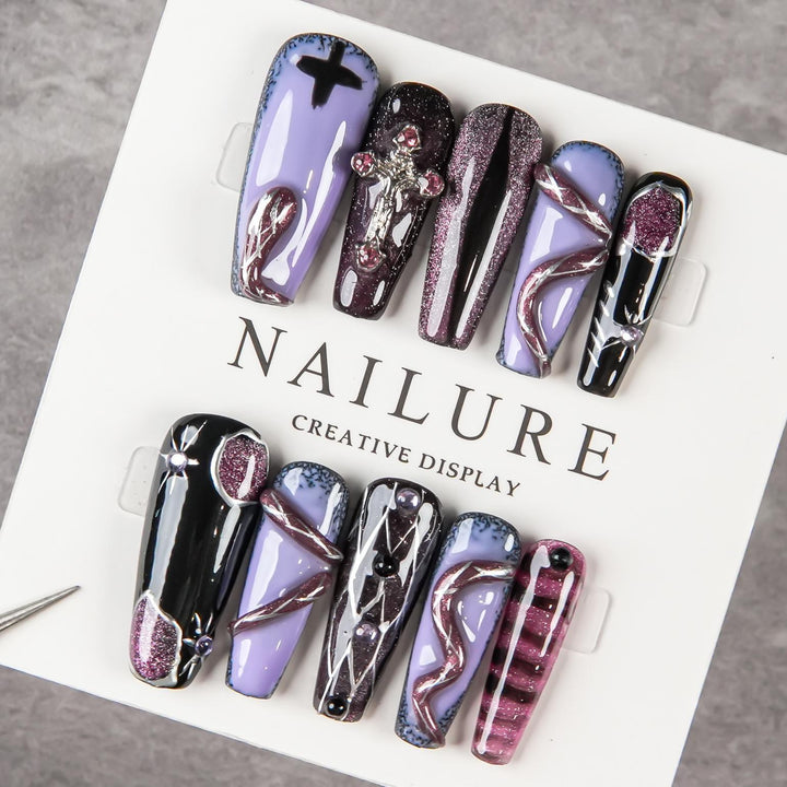 Artistic Gothic Press-On Nails