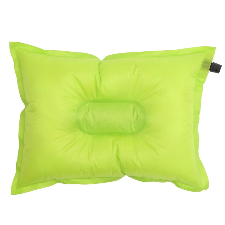 compact ultralight inflatable travel pillow with built-in valve and contoured head cradle Stornfield