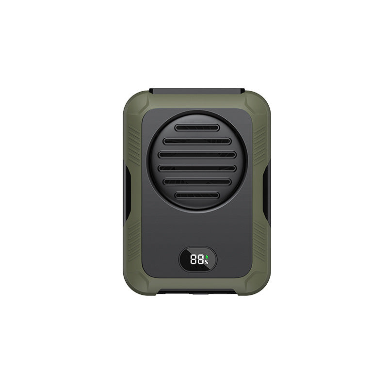 Women portable, hands-free mini fan with digital display Stornfield