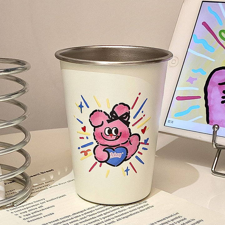 Drink cup with cheerful cat design Stornfield
