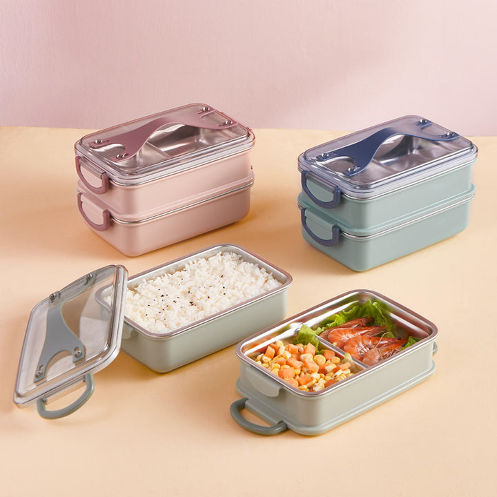 Multi-Compartment Leak-Proof Food Storage Container