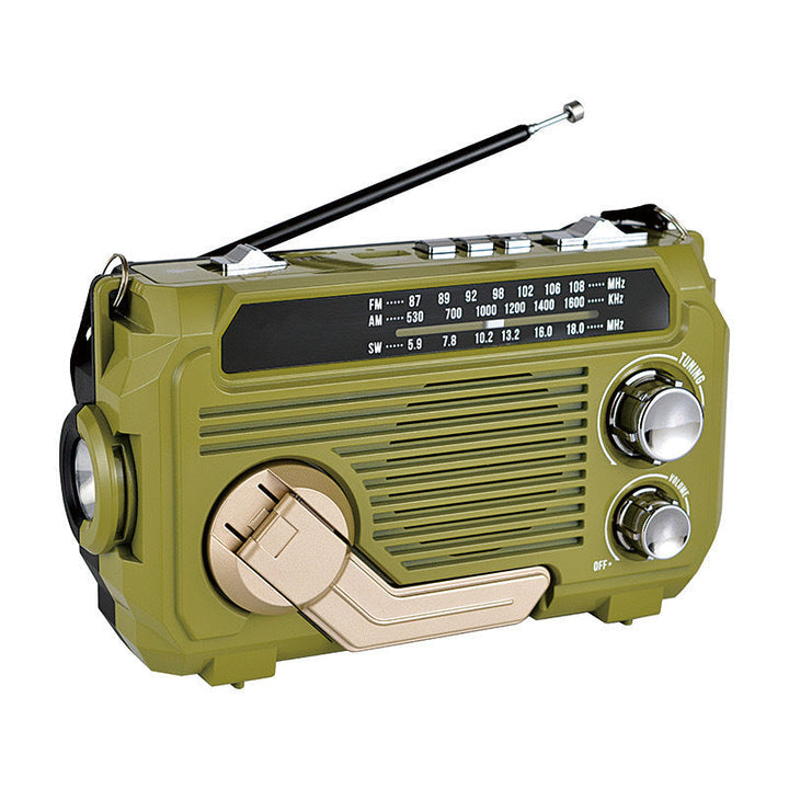 Solar-powered radio for camping | Stornfield