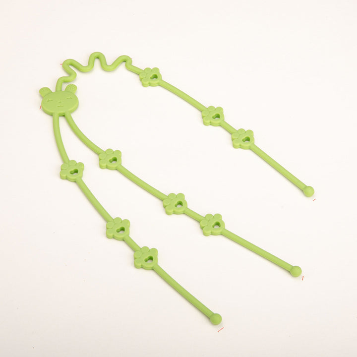 Decorative Flexible Floral Bear Motif Plastic Headband