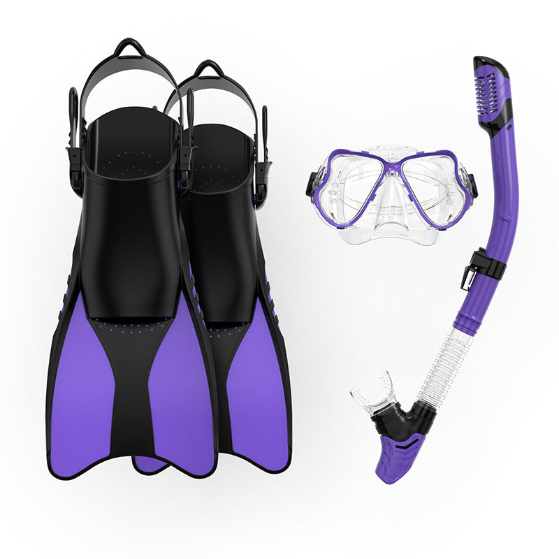 Premium Snorkel Set with Ergonomic Fins and Clear Dive Mask Stornfield