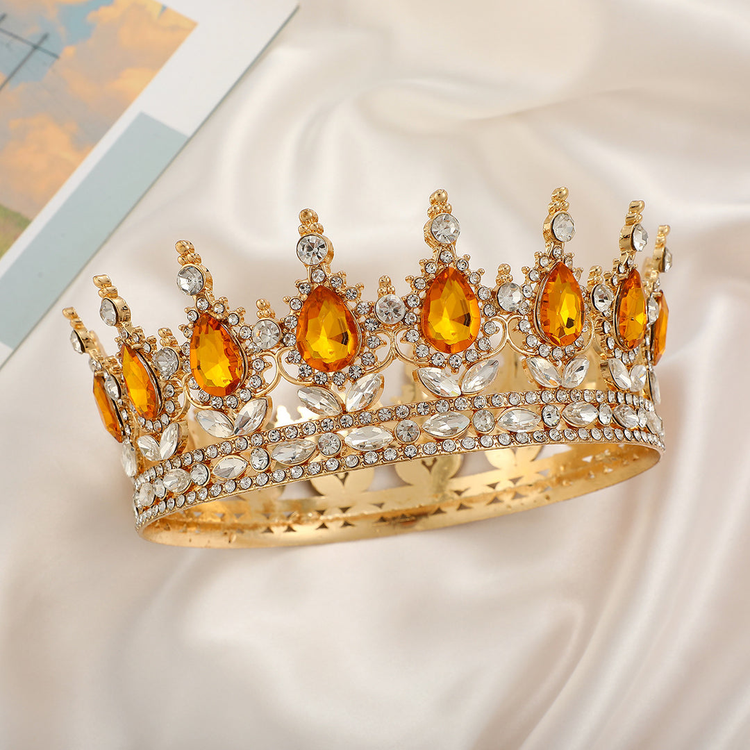 Ladies Luxurious Festive Crown with Shining Gemstones Stornfield