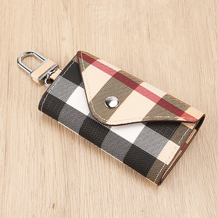 Elegant Plaid Pattern Card Case Stornfield