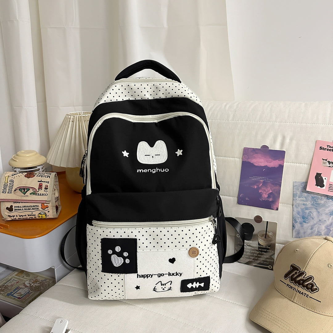 Cute Character-Themed Lightweight School Backpack